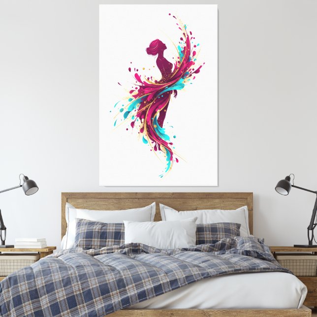 Die Farben im Inneren Leinwanddruck (Insitu (Schlafzimmer))