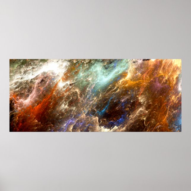 Die Farben in der Serie, Extravagante Farbe. Hinte Poster (Vorne)