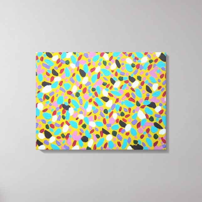 Die farbenfrohe Abstrakte Kunstdruckerei der Sonne Leinwanddruck (Vorderseite)