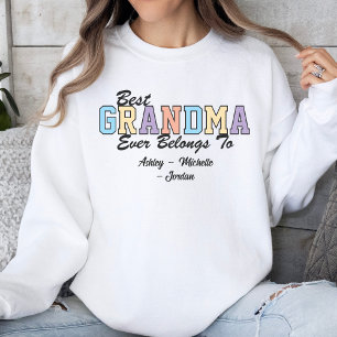 Die farbenfrohe Beste Oma je Großkinder Sweatshirt