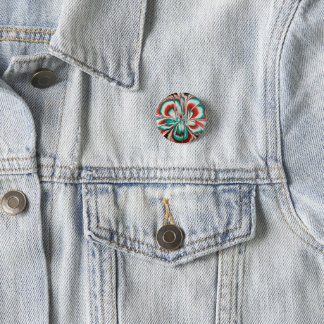Die farbenfrohe Blume Button