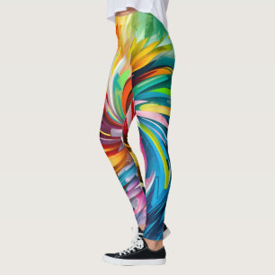 Die farbenfrohe Leggings