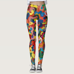 Die farbenfrohe Leggings