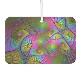 Die farbenfrohe, leuchtende, trippy-Abstrakte Frak Autolufterfrischer