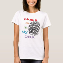 Die farbenfrohe Musik ist in meinen DNS-Musiknoten T-Shirt