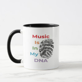 Die farbenfrohe Musik ist in meinen DNS-Musiknoten Tasse