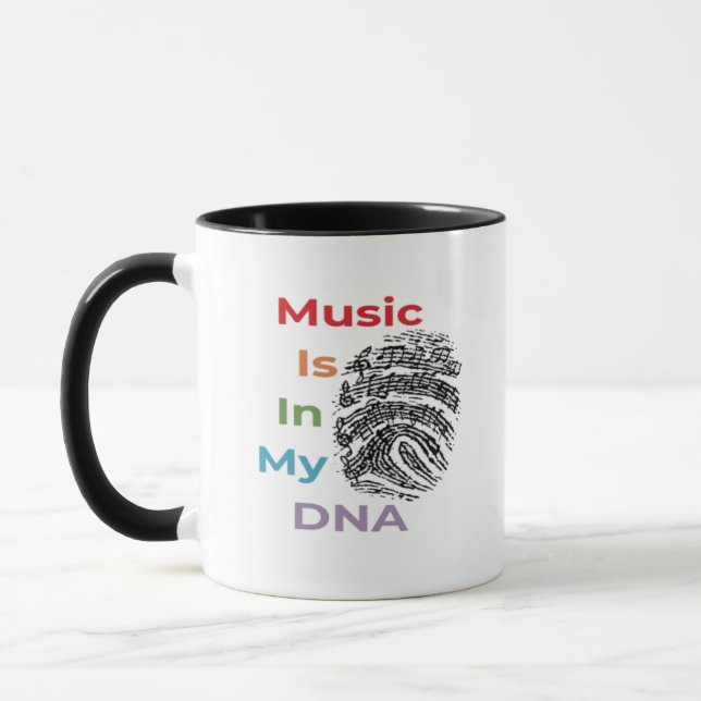 Die farbenfrohe Musik ist in meinen DNS-Musiknoten Tasse (Links)