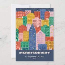 Die farbenfrohe Stadt im Winter Coroporate Einladung
