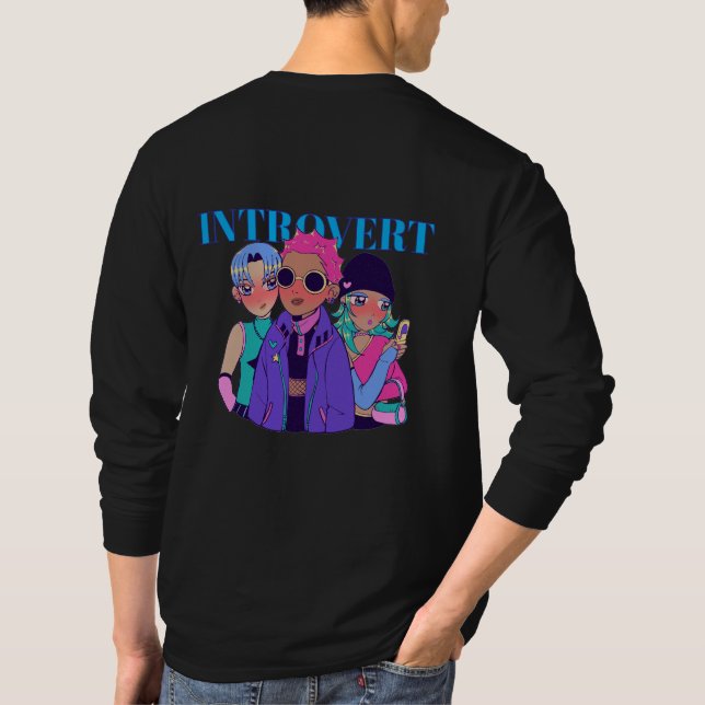 Die farbenfrohen Introvertierten T-Shirt (Rückseite)