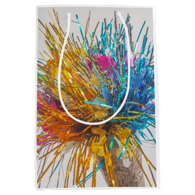 Die Farbenpracht feiert das Jahr Mittlere Geschenktüte (Vorderseite)