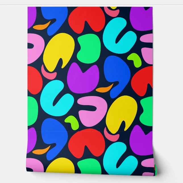 Die Farbfreude (dunkel) Tapete (Abrollen)