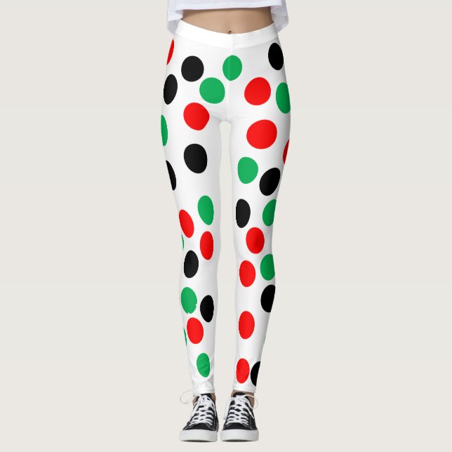 Die farbigen Bälle Leggings (Vorderseite)