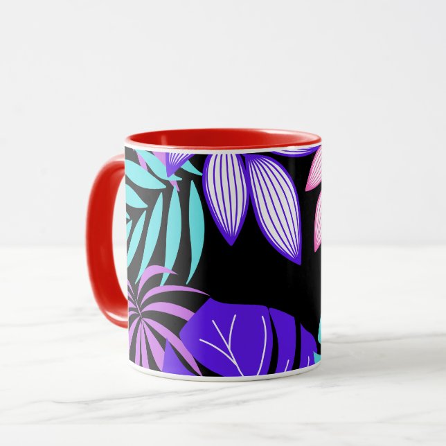 Die farbigen Blätter Tasse (Vorderseite Links)