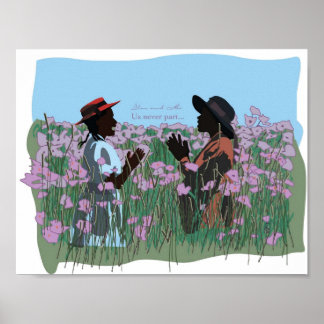 Die farbigen Lila Kinokunstwerke spielen dich und  Poster