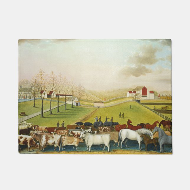 Die Farm Cornell (Landschaft Pennsylvania) Fußmatte (Vorderseite)