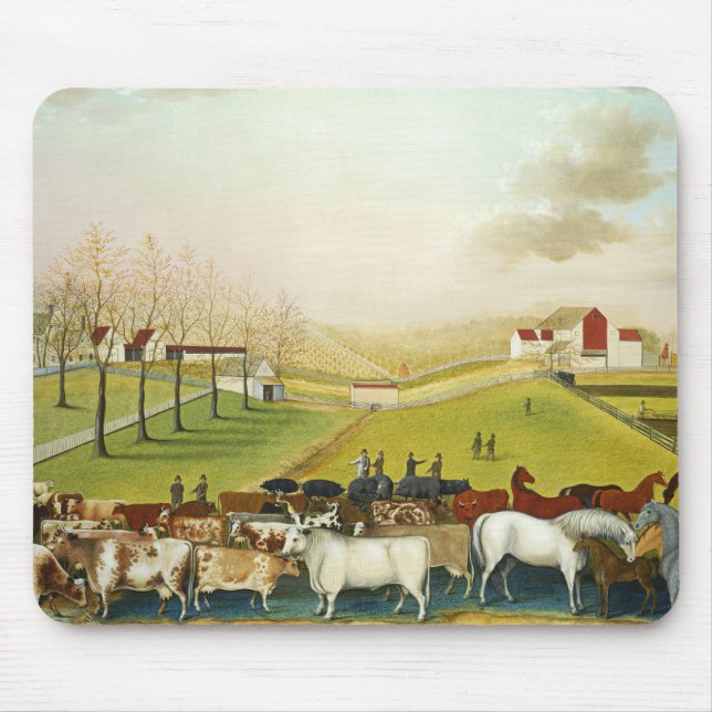 Die Farm Cornell (Landschaft Pennsylvania) Mousepad (Vorne)