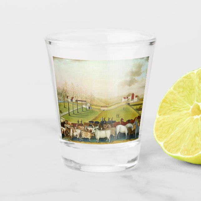 Die Farm Cornell (Landschaft Pennsylvania) Schnapsglas (Vorderseite)