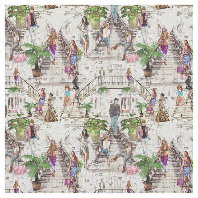 Die Fashion Designer Tools Fabric Stoff (Nahaufnahme)