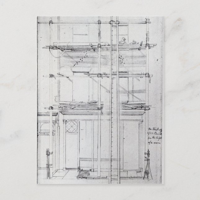 Die Fassade des Hauses Issac Postkarte (Vorderseite)