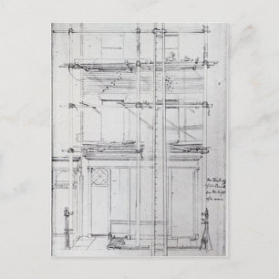 Die Fassade des Hauses Issac Postkarte
