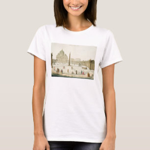 Die Fassade des Petersdom in Rom mit der Piazza in T-Shirt