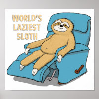Die faulste Sloth der Funny World in Recliner