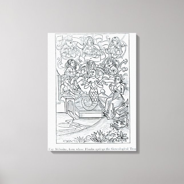 Die fay Melusine Leinwanddruck (Vorderseite)
