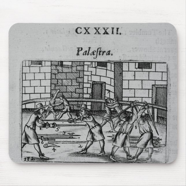 Die fechtende Schule Mousepad (Vorne)