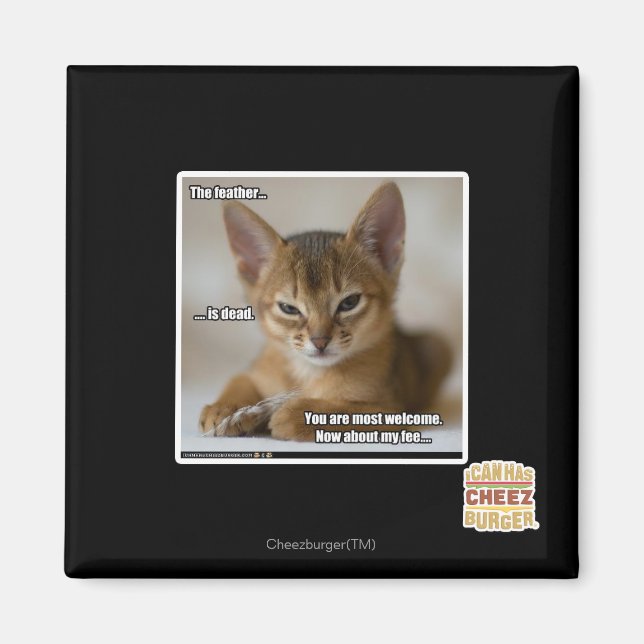 Die Feder ist tot. Magnet (Vorne)