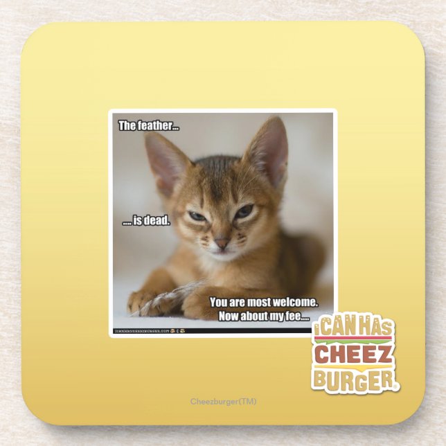 Die Feder ist tot Untersetzer (Vorderseite)