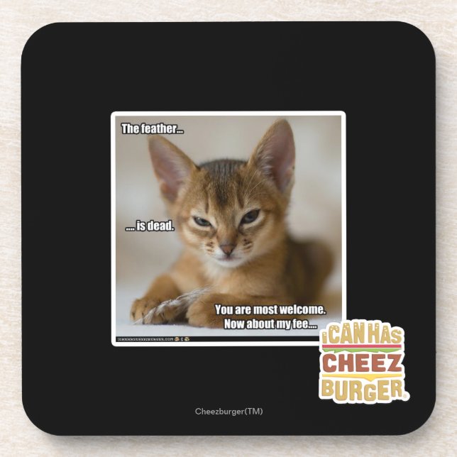 Die Feder ist tot Untersetzer (Vorderseite)