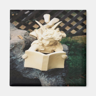 Die Fee, die an einem Koi-Teich las...... Magnet