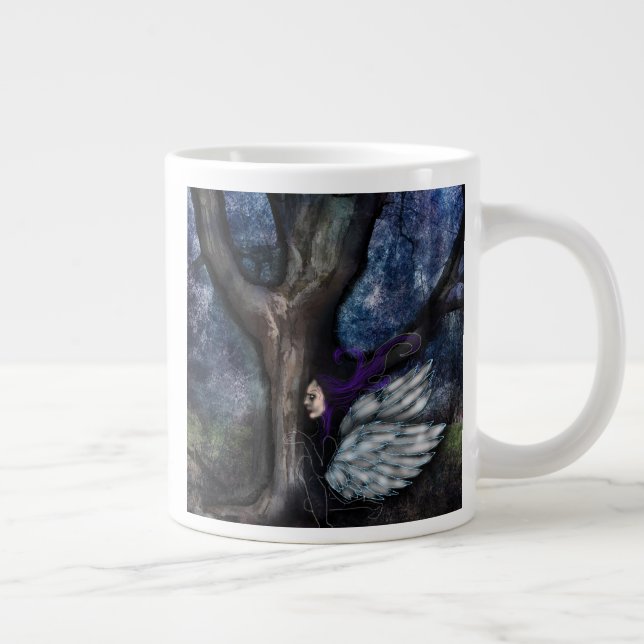 Die Fee und der Zauberer Baum Jumbo Kaffeetasse Jumbo-Tasse (Rechts)