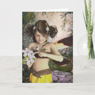 Die Fee und die Libellen-Geburtstags-Karte Karte