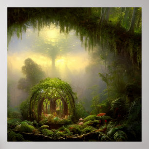 Die Feenlaube Fantasy-Kunst Poster