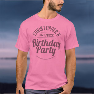 Die Feier eines T - Shirt zum Geburtstag