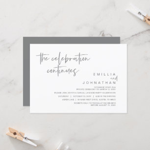 Die Feier geht weiter: Hochzeitsfeier-Party Einladung