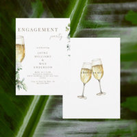 Die Feier zur US Champagne Toast Engagement Party
