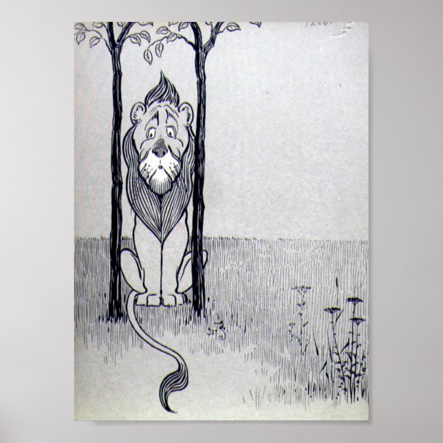 Die feige Löwe Poster (Vorne)