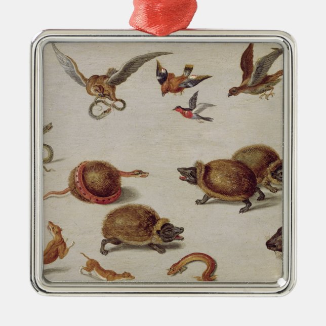 Die Feinde der Schlangen Silbernes Ornament (Vorne)