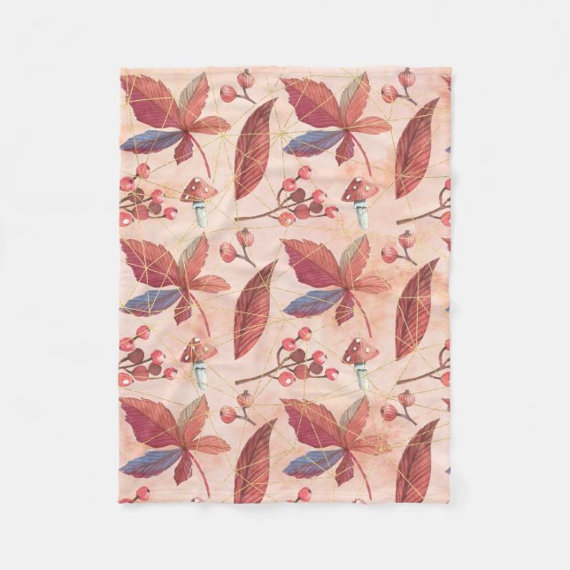 Die Felder der Blume Fleecedecke (Vorderseite)