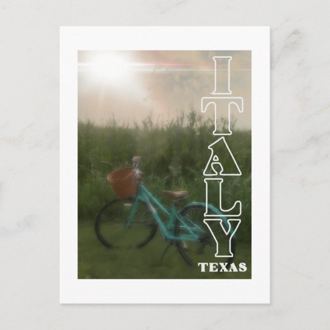 Die Felder Italiens (Texas) Postkarte (Vorderseite)