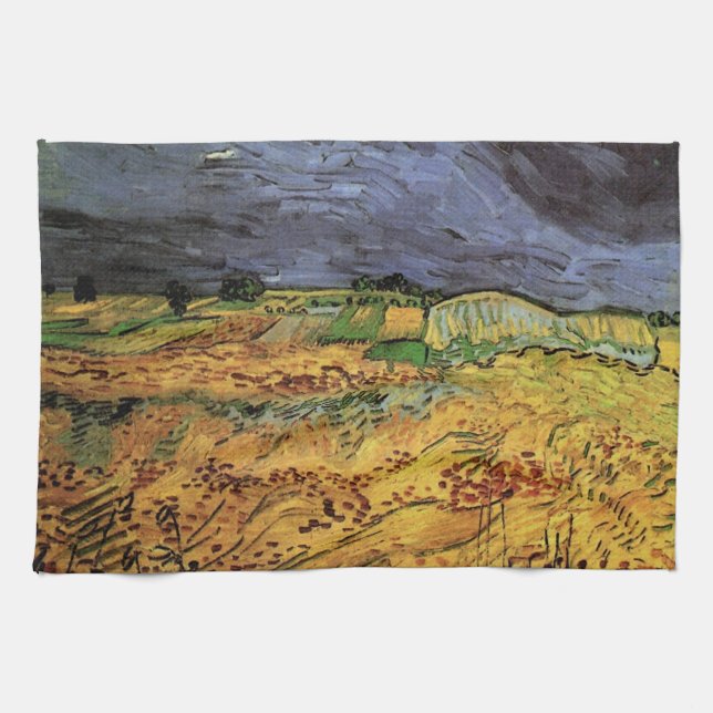 Die Felder von Vincent van Gogh Geschirrtuch (Horizontal)