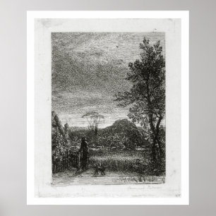 Die Feldlerche (Radierung) Poster