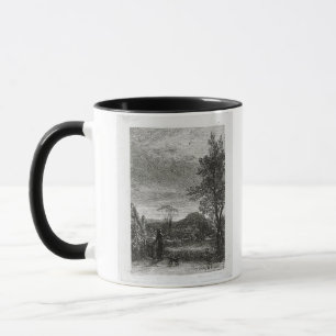 Die Feldlerche (Radierung) Tasse