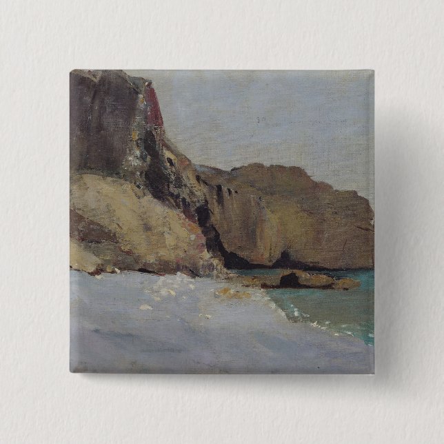 Die Felsen bei Vallieres, nahe Royan Button (Vorderseite)