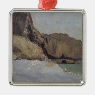 Die Felsen bei Vallieres, nahe Royan Silbernes Ornament