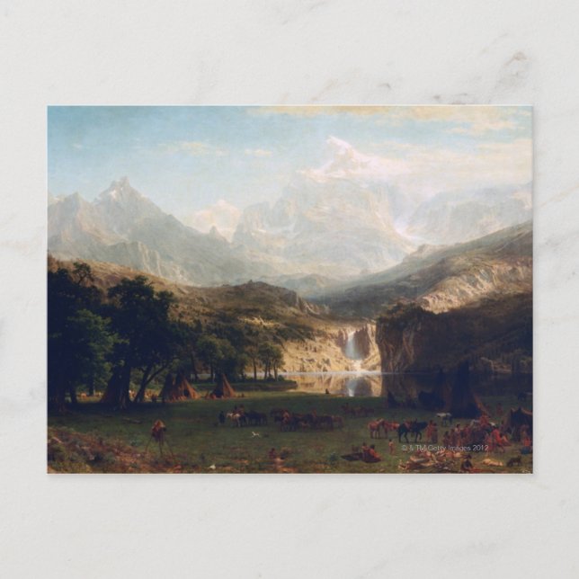 Die Felsengebirge Postkarte (Vorderseite)