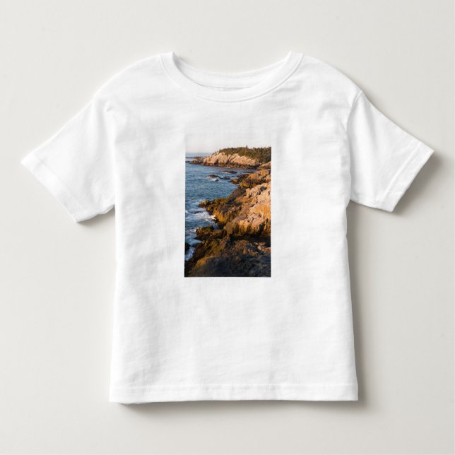 Die Felsenküste von Isle au Haut in Maine Kleinkind T-shirt (Vorderseite)