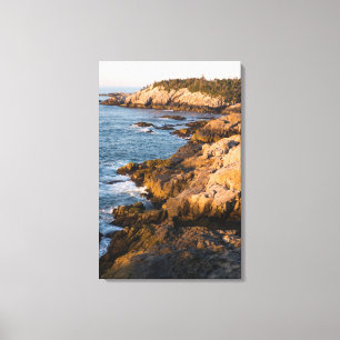 Die Felsenküste von Isle au Haut in Maine Leinwanddruck